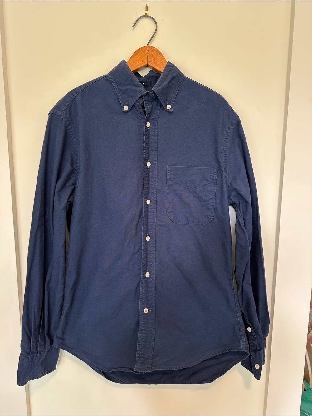 Gitman Bros Vintage Navy Oxford Button Down Shirt Men’s Size Small. Made in USA